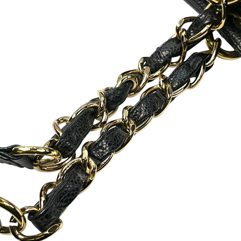 CHANEL PST Cain Tote Bag - Black 