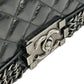 CHANEL Boy Chanel Leather Chain Shoulder Bag - Black 