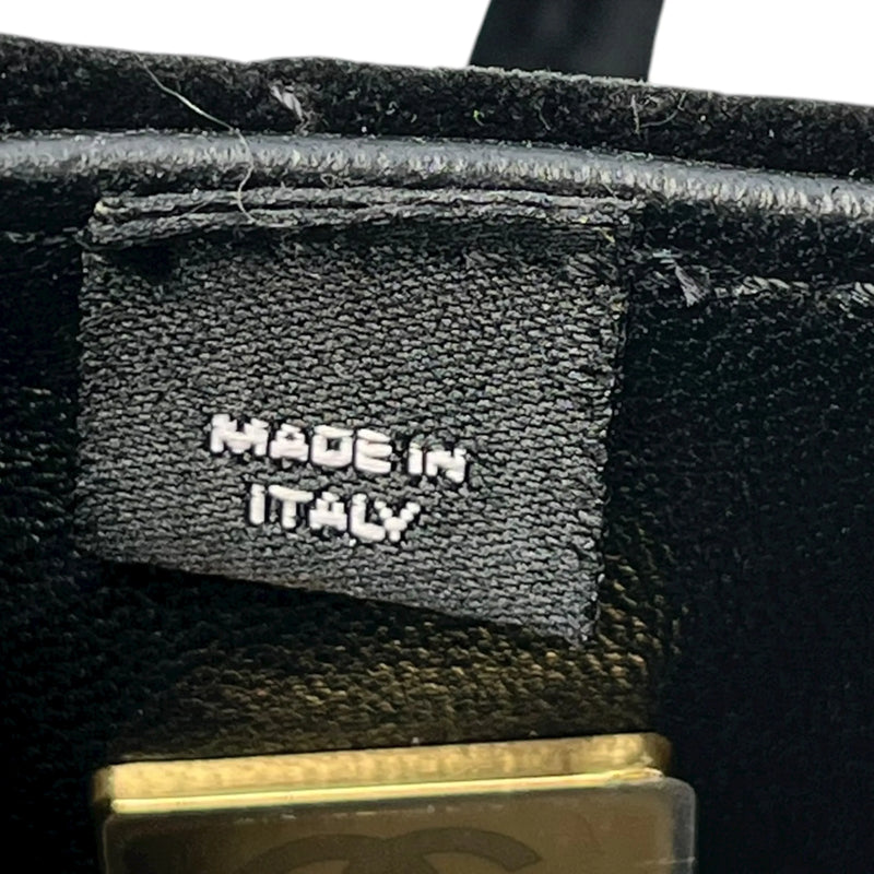 CHANEL Matelasse Boston Velvet Mini Shoulder Bag - Black 