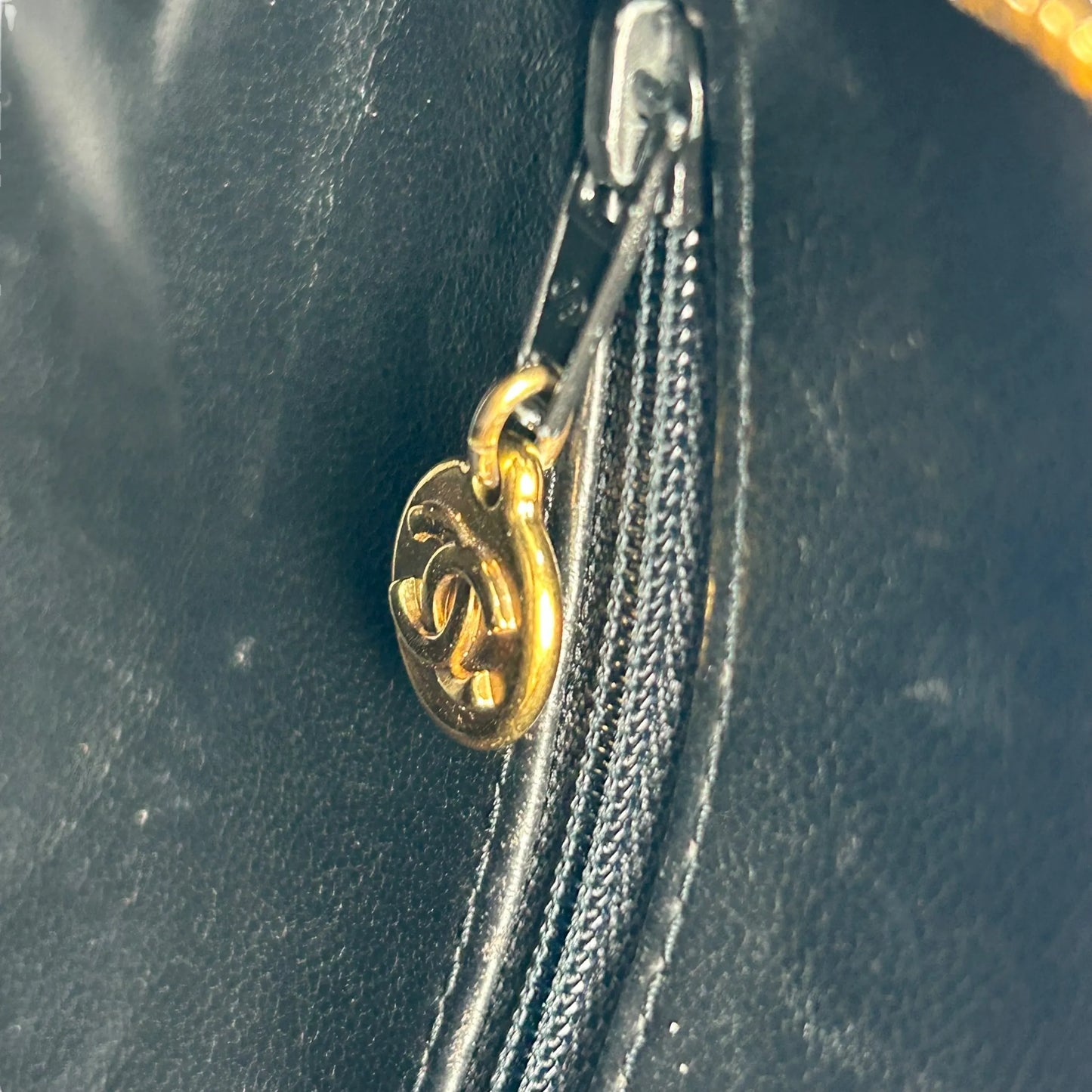 CHANEL Matelasse Tassel Chain Shoulder Bag - Black 