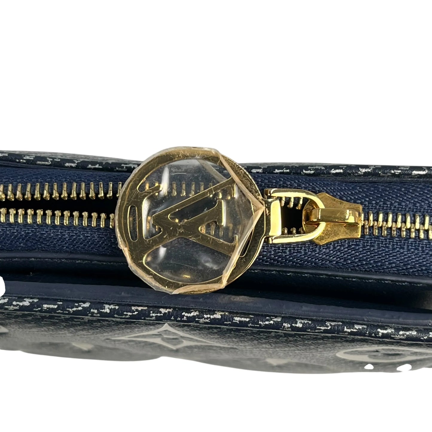 LOUIS VUITTON Portefeuille Lou Monogram Compact Wallet Bi-fold Wallet - Navy 