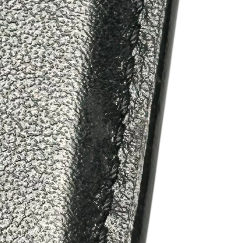 CELINE Triomphe Calfskin Compact Wallet - Black 