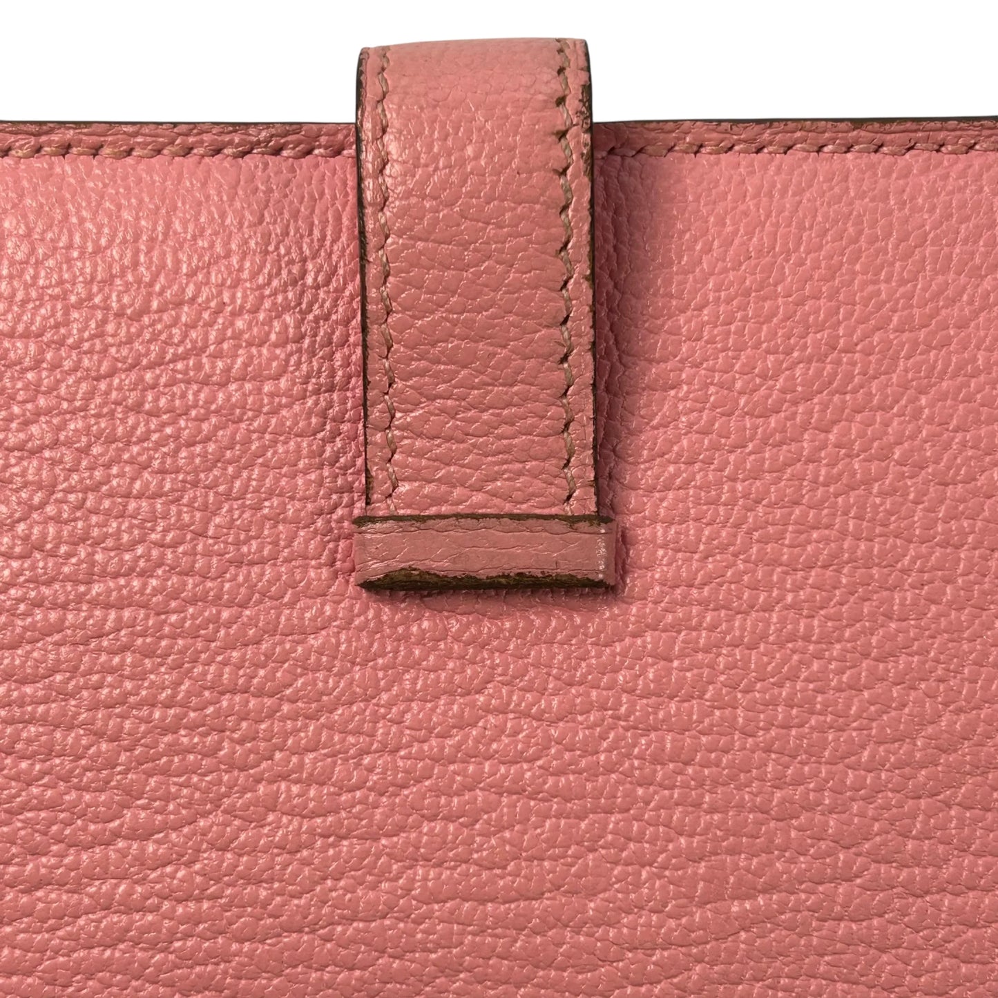 HERMES ベアン スフレ レザー □R刻印(2014年製)  ロングウォレット - ピンク