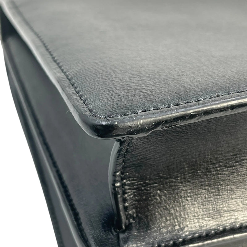 SAINT LAURENT サンセット ミディアム レザー チェーンショルダーバッグ - ブラック