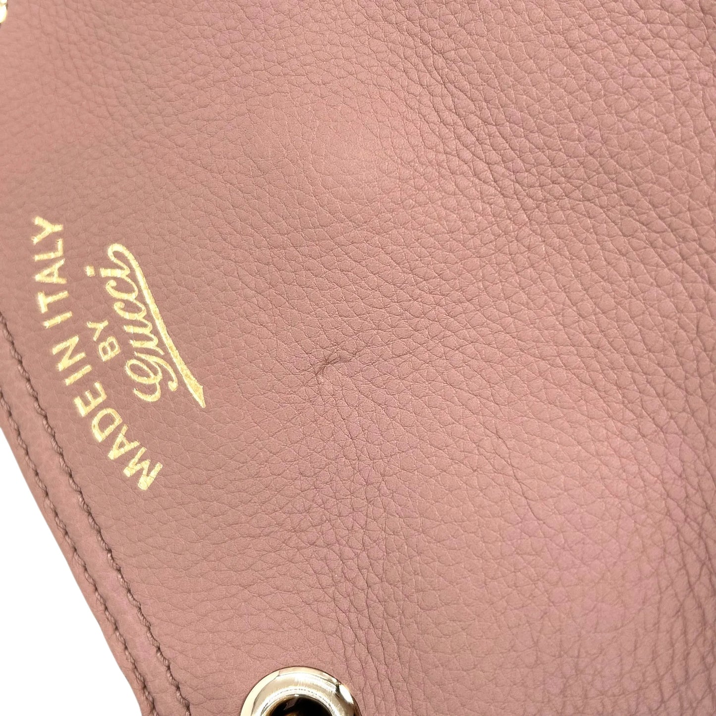 GUCCI Bamboo Leather Handbag/Shoulder Bag - Pink 