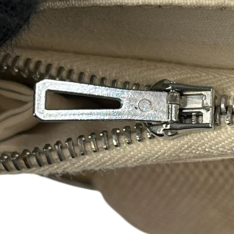 HERMES Air Line Canvas Travel Pouch - Beige 