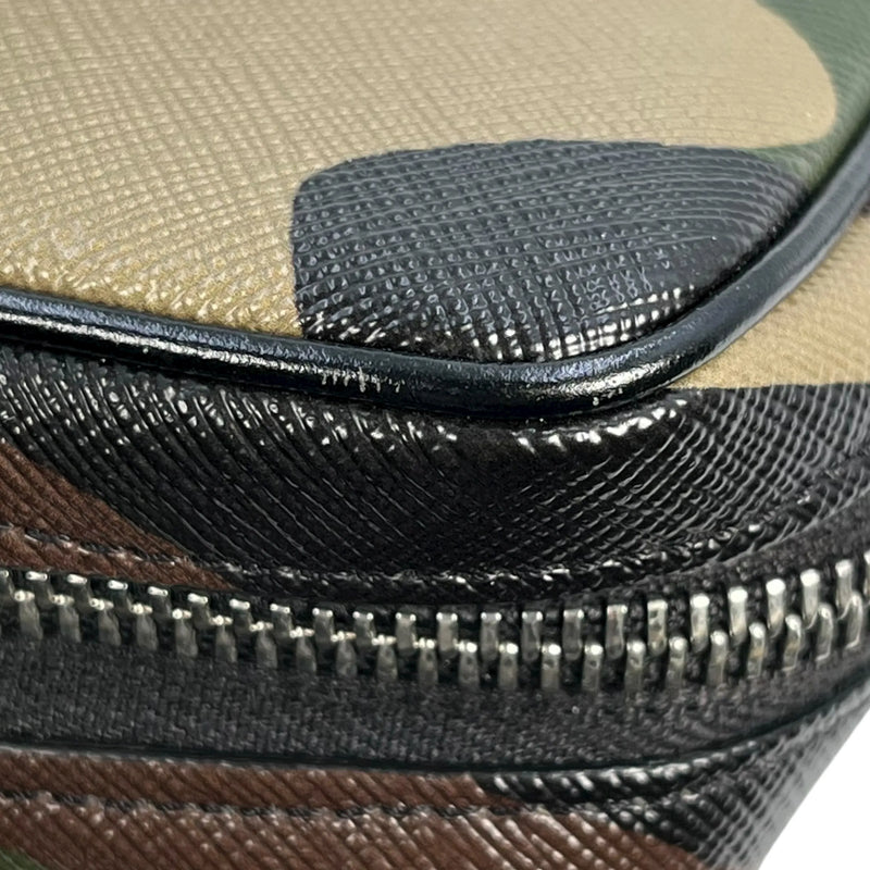 CELINE Camouflage Leather Shoulder Bag - Khaki 