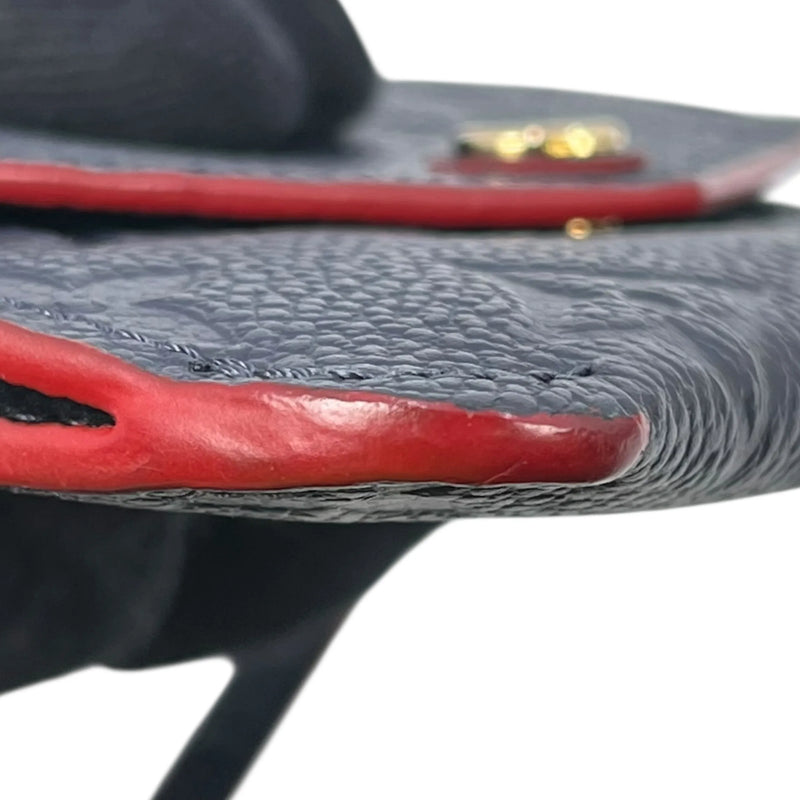 LOUIS VUITTON Pochette Clé Monogram Empreinte Key Case - Navy 