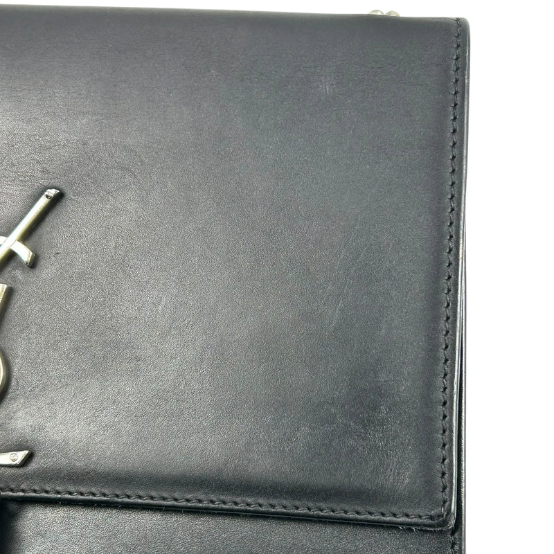 Saint Laurent ケイト タッセル ミディアム レザー チェーンショルダーバッグ - ブラック