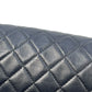 CHANEL Boy Chanel 25 Lambskin Chain Shoulder Bag - Navy 