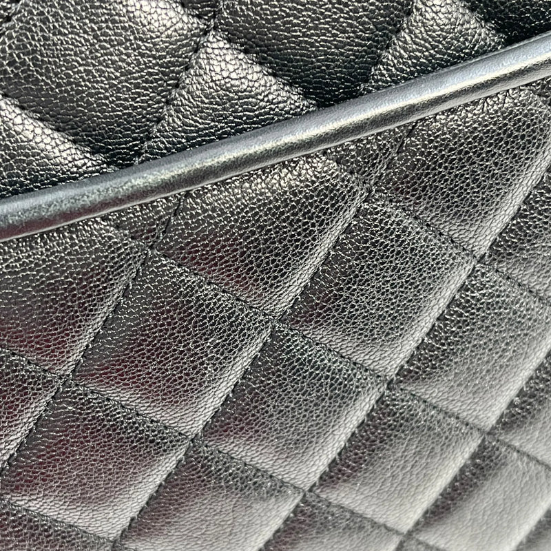 CHANEL CC University Matelasse Goatskin Chain Shoulder Bag - Black 