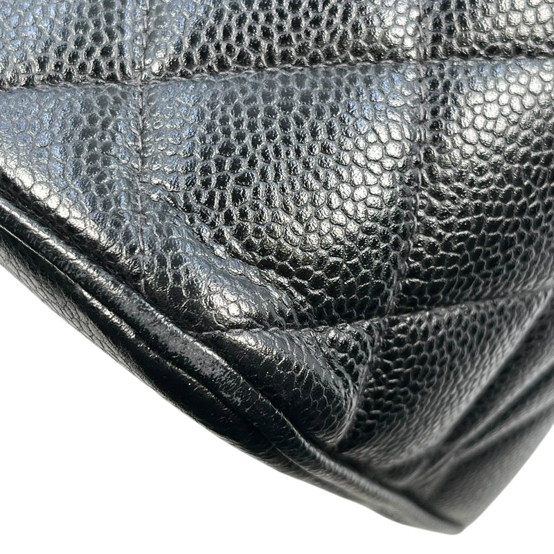 CHANEL 復刻トート キャビアスキン トートバッグ - ブラック