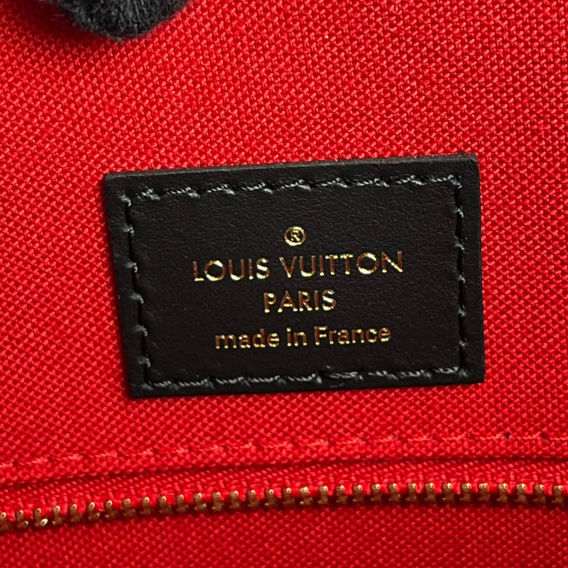 Louis Vuitton On the Go MM Monogram Giant Canvas Tote Bag - Brown