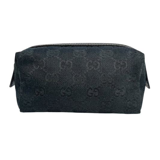 GUCCI GG Canvas Pouch - Black 