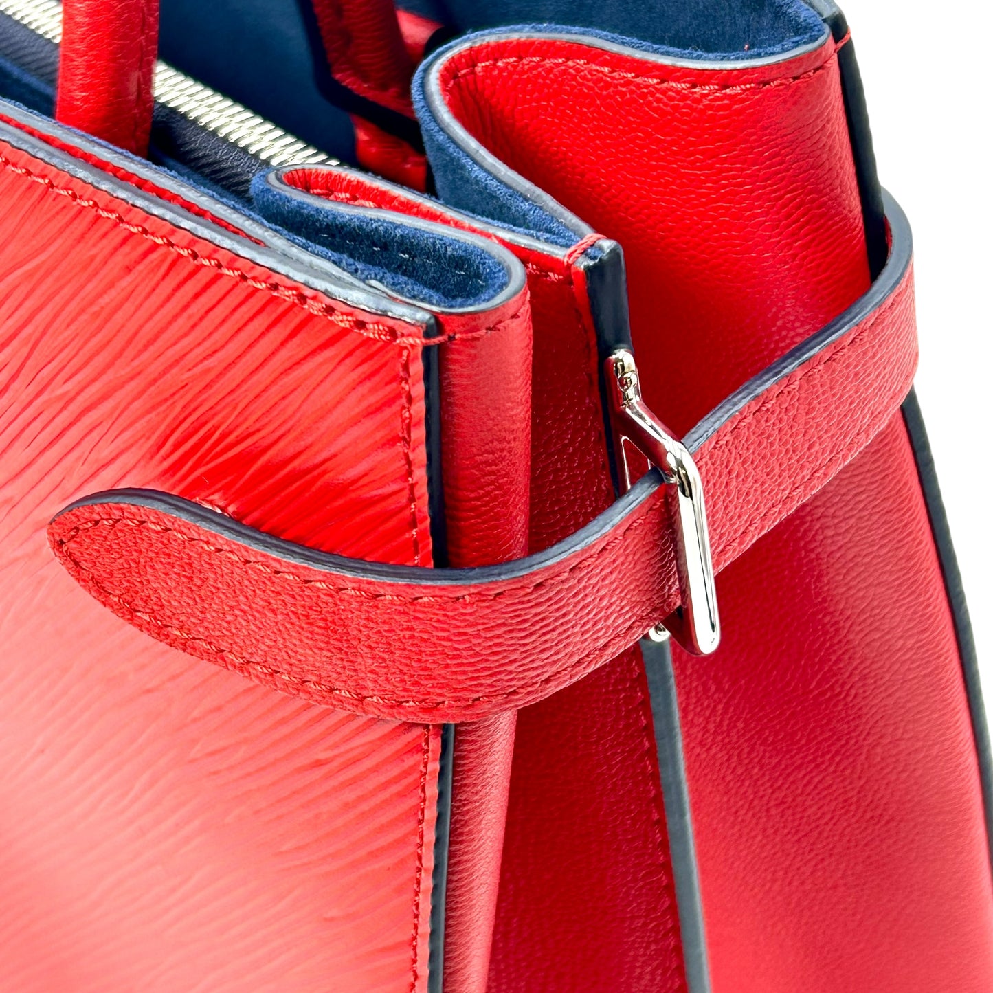 Louis Vuitton Twist Tote Coquelicot Epi Leather Handbag - Red 