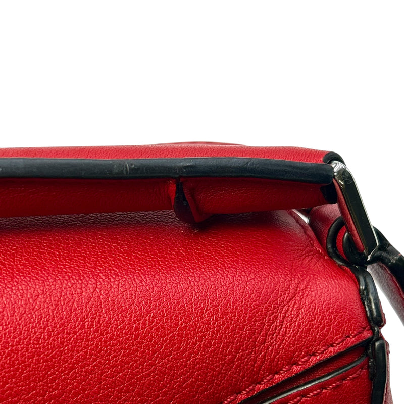 LOEWE パズルバッグ ミニバッグ ハンドバッグ - レッド