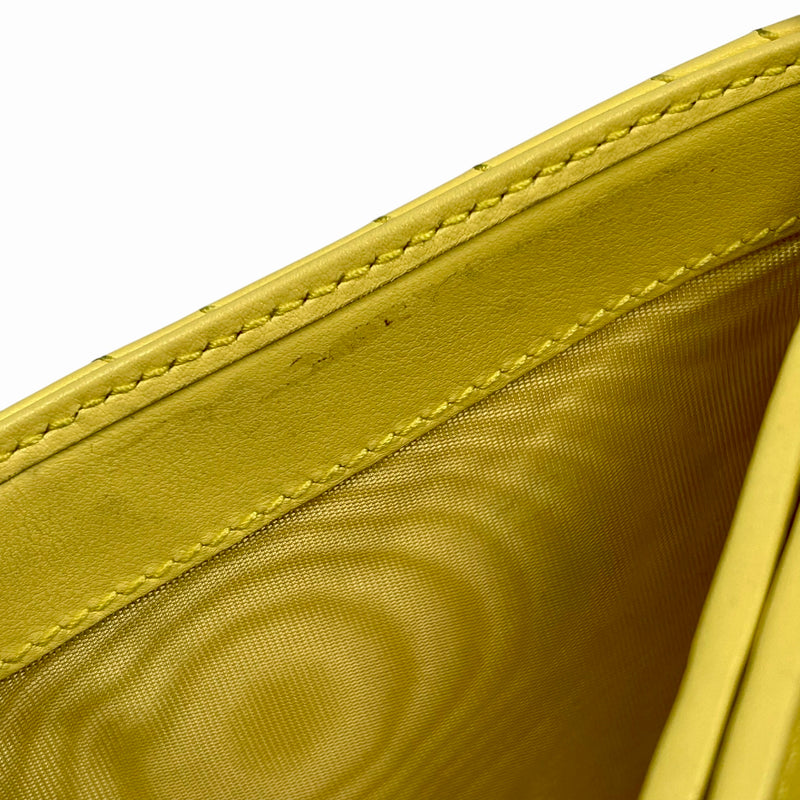 GUCCI GG Marmont Leather Bi-fold Compact Wallet - Yellow 