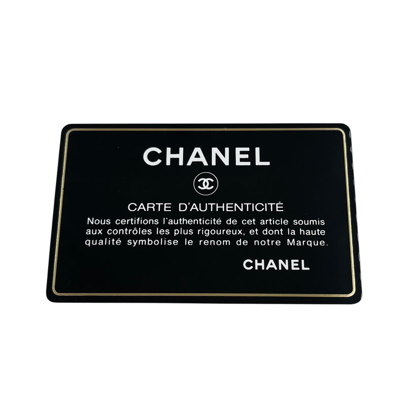 CHANEL Chevron Lambskin Chain Wallet - Black 