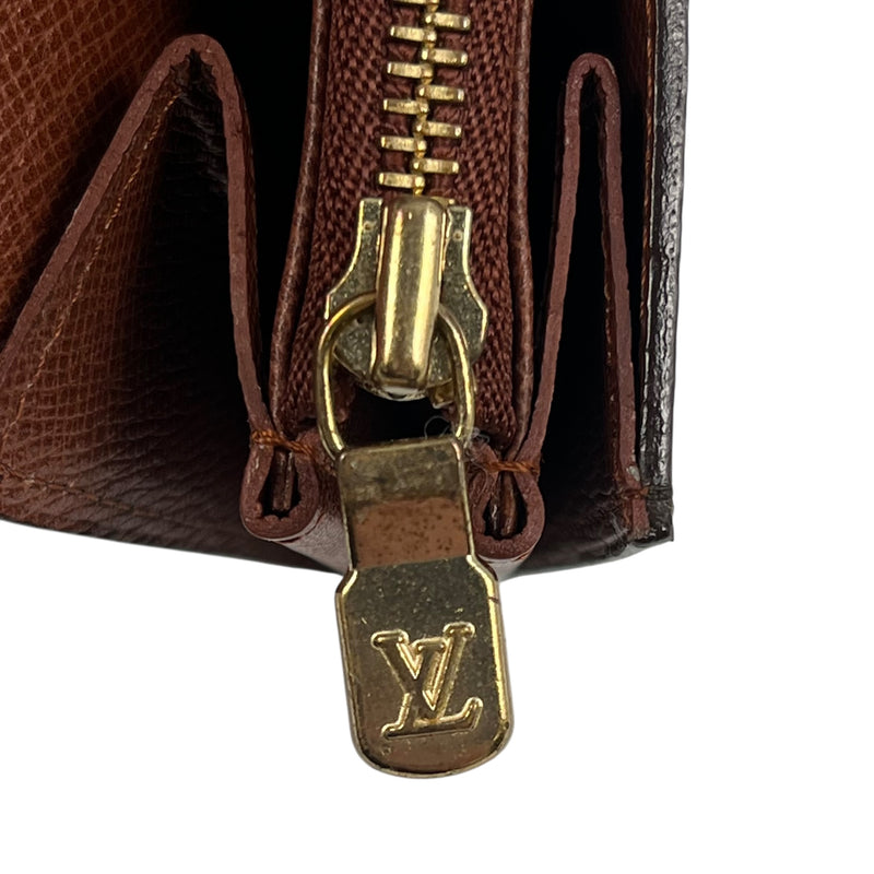 Louis Vuitton モノグラム キャンバス ポルトモネ クレディ 長財布 ロングウォレット - ブラウン - 31496