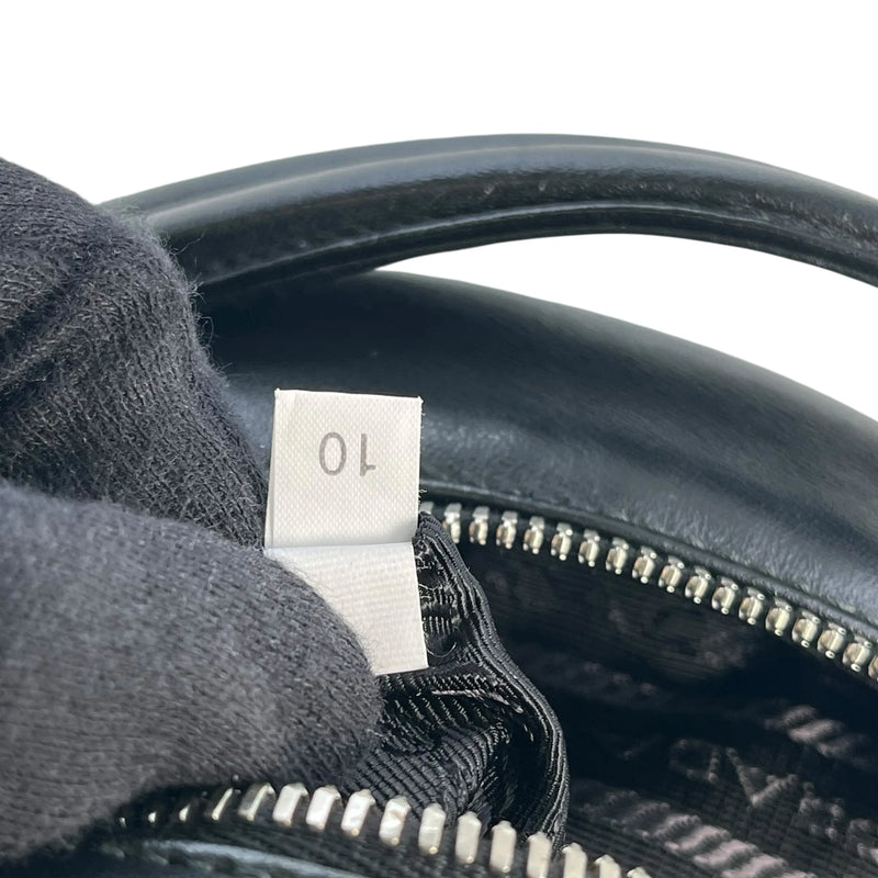 PRADA Diagram Leather Backpack - Black 