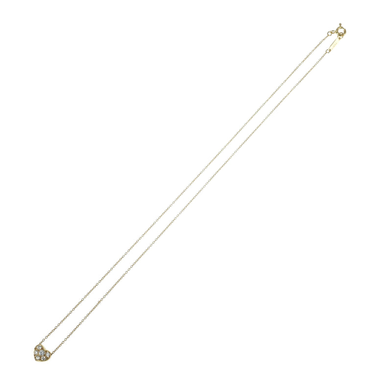 Tiffany Pavé Diamond Heart Necklace - 18KYG 