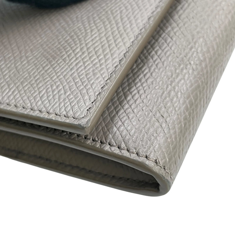 CELINE Large Flap Long Wallet - Gray 