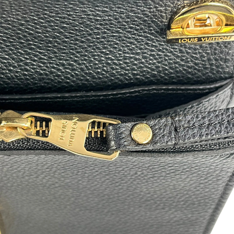 Louis Vuitton Monogram Empreinte Pochette Saint-Germain Chain Wallet - Black 