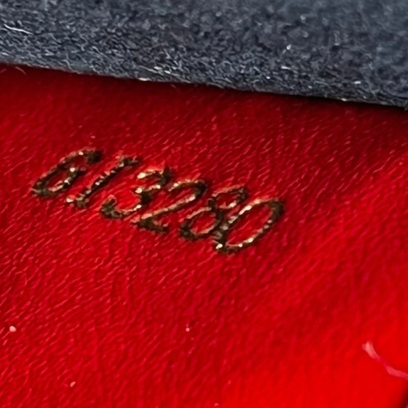 Louis Vuitton ポシェット ダブルジップ モノグラムアンプラント チェーンショルダーバッグ - ネイビー × レッド