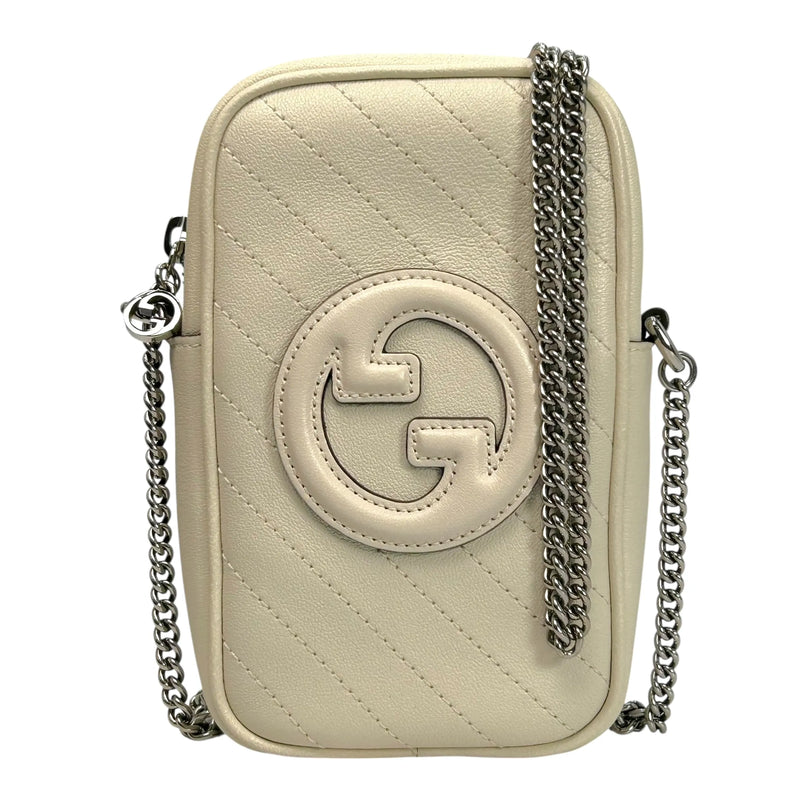 GUCCI Blondie Shoulder Bag - White 