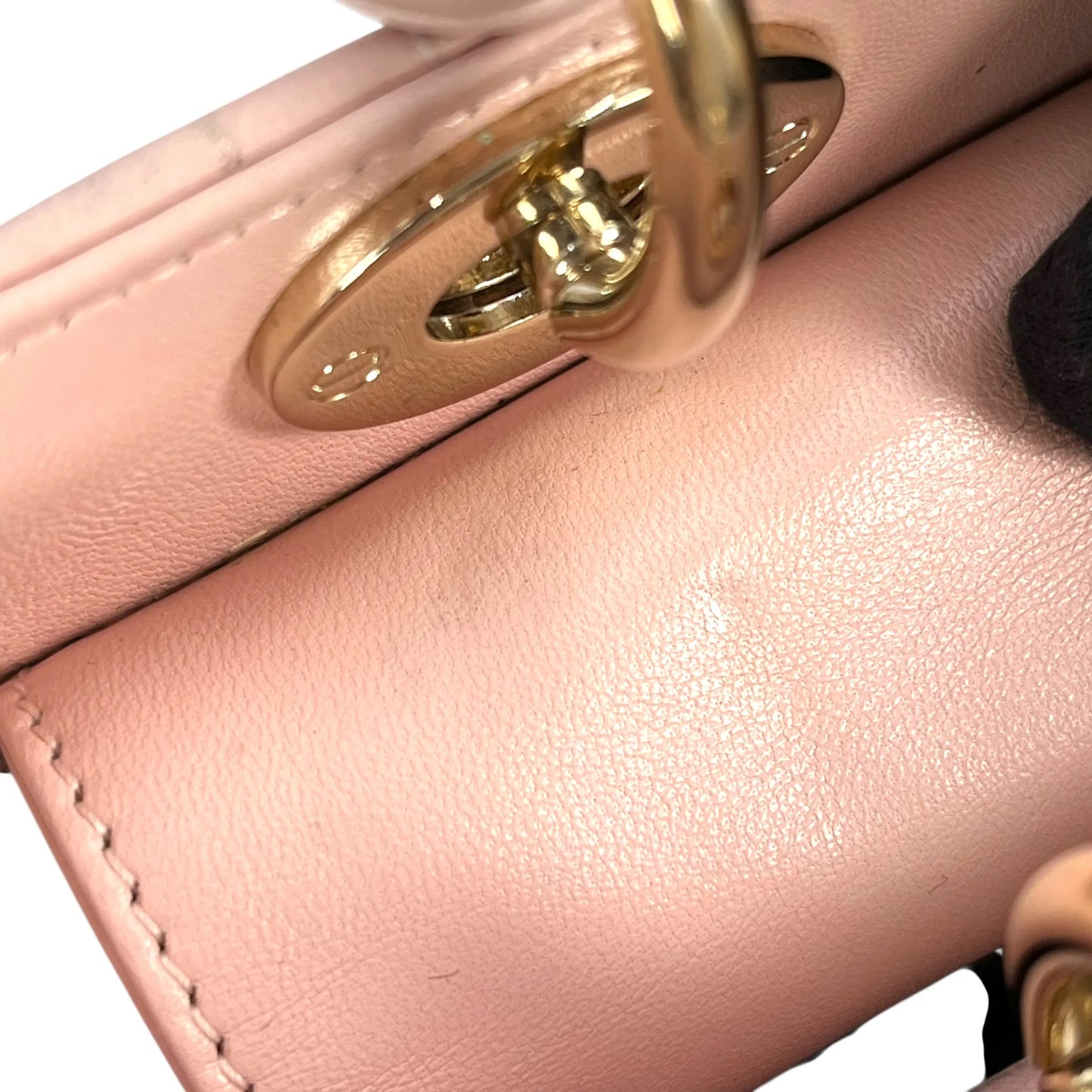 Dior Small Lady Dior My ABC Dior Leather Handbag - Pink 