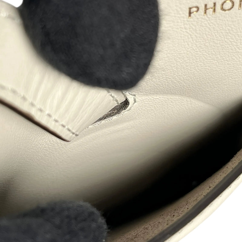 FENDI Leather Phone Case Shoulder Bag - White 