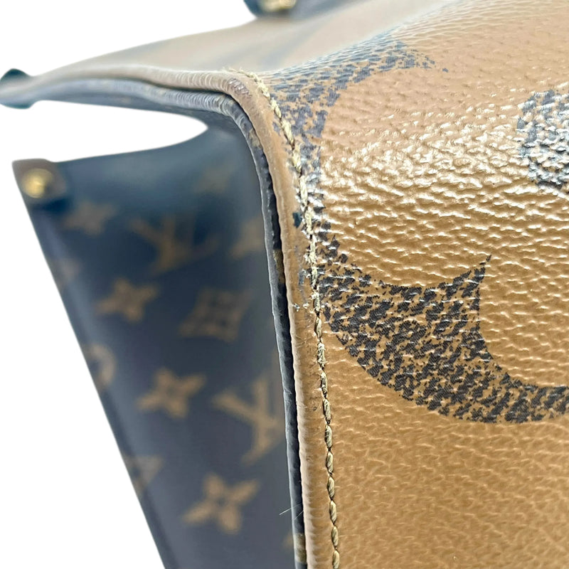 Louis Vuitton モノグラム リバース オンザゴーPM ハンドバッグ トートバッグ - ブラウン - 33554