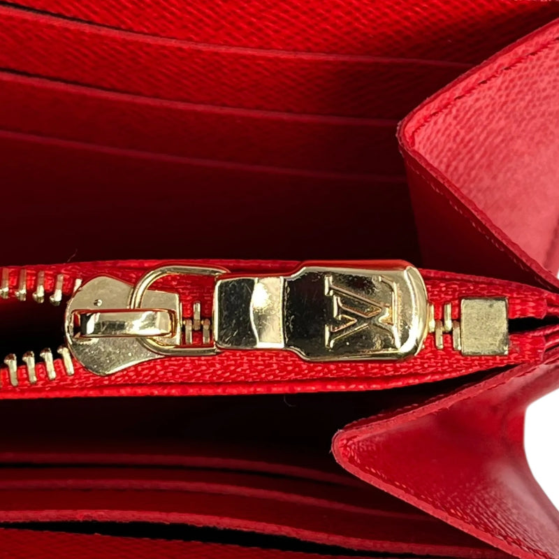 Louis Vuitton モノグラム キャンバス ポルトフォイユ サラ 長財布 ロングウォレット - ブラウン × レッド - 35056