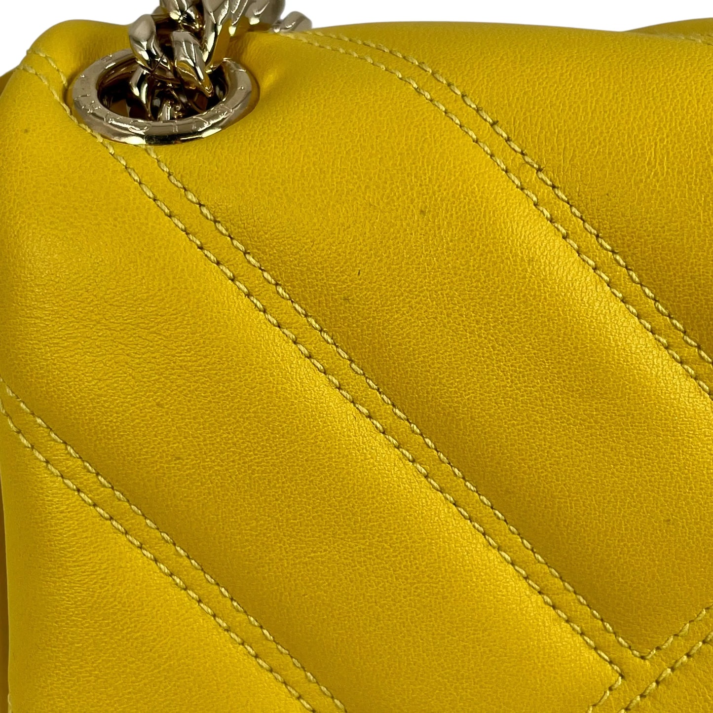 BVLGARI Serpenti Cabochon Chain Shoulder Bag - Yellow 