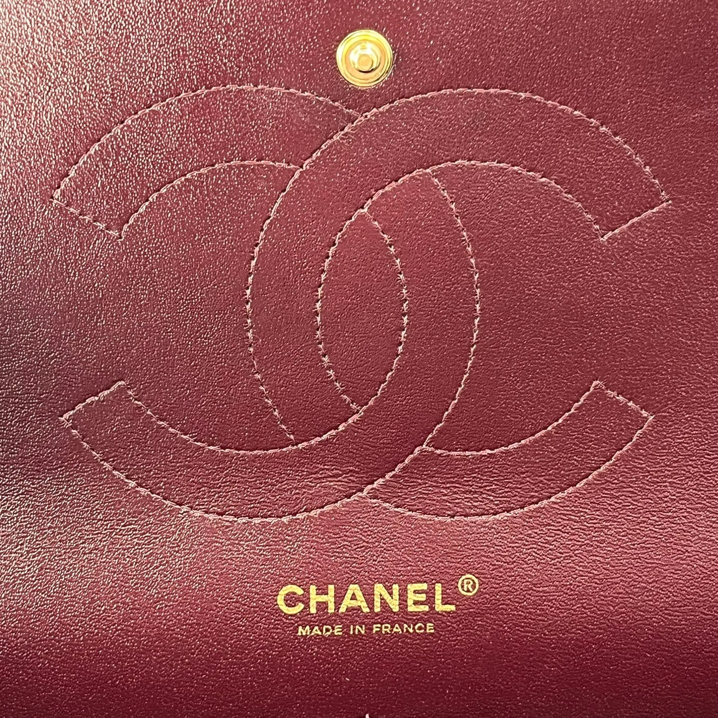 CHANEL Matelasse W-flap Chain Shoulder Bag - Black 