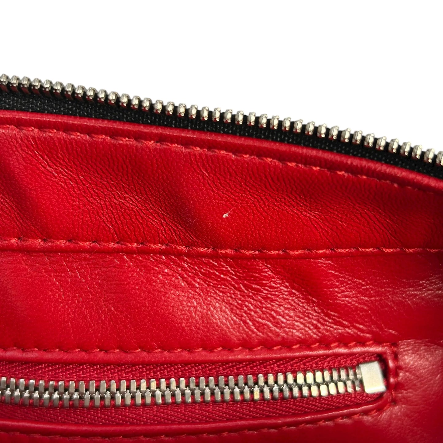 BALENCIAGA Triangle Leather Chain Shoulder Bag - Black 