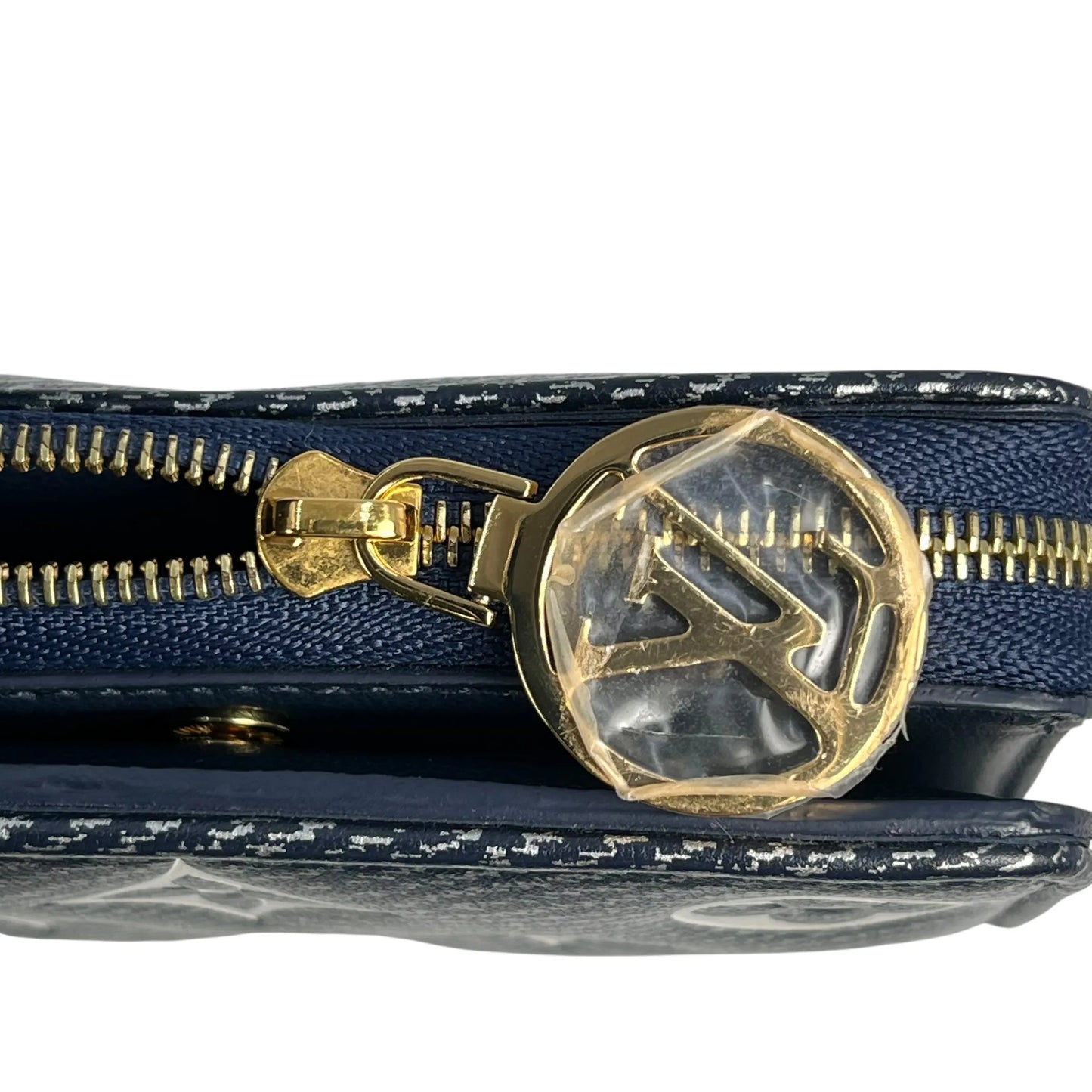 LOUIS VUITTON Portefeuille Lou Monogram Compact Wallet Bi-fold Wallet - Navy 