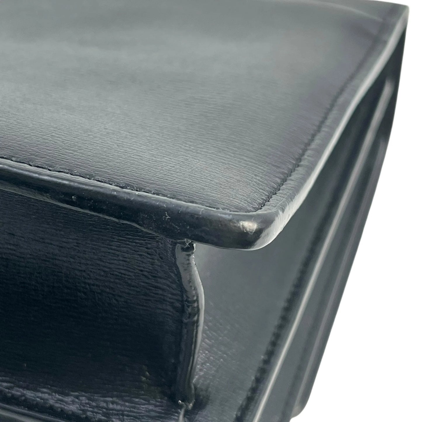 SAINT LAURENT サンセット ミディアム レザー チェーンショルダーバッグ - ブラック