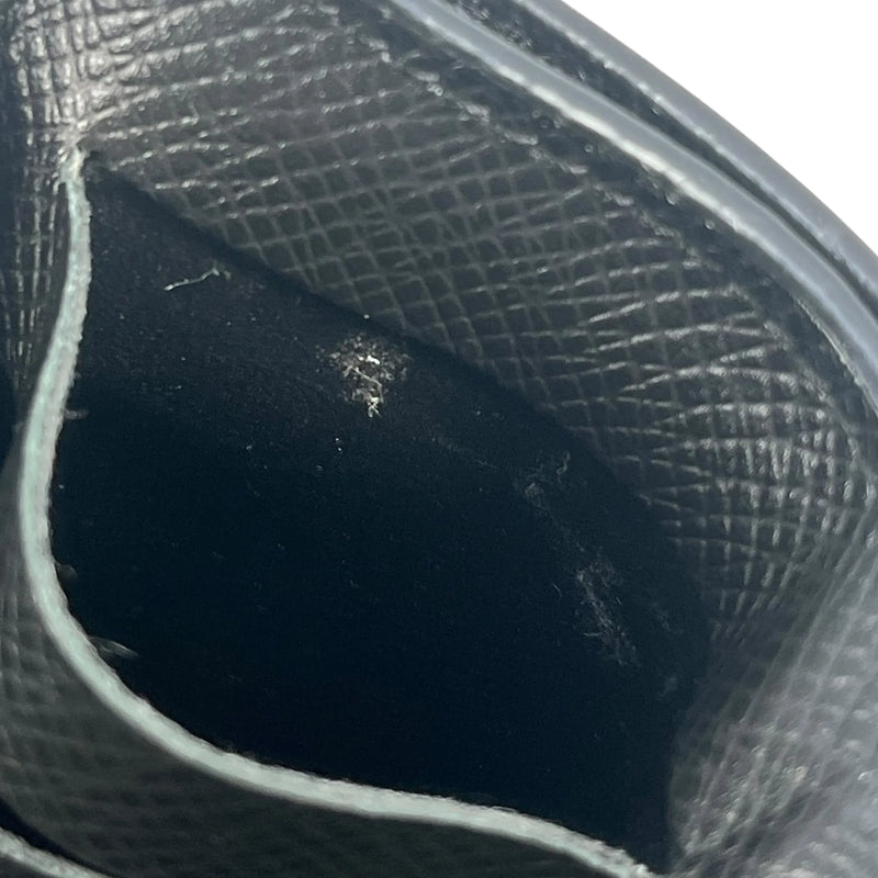 LOUIS VUITTON タイガ レザー カードケース コインケース - ブラック