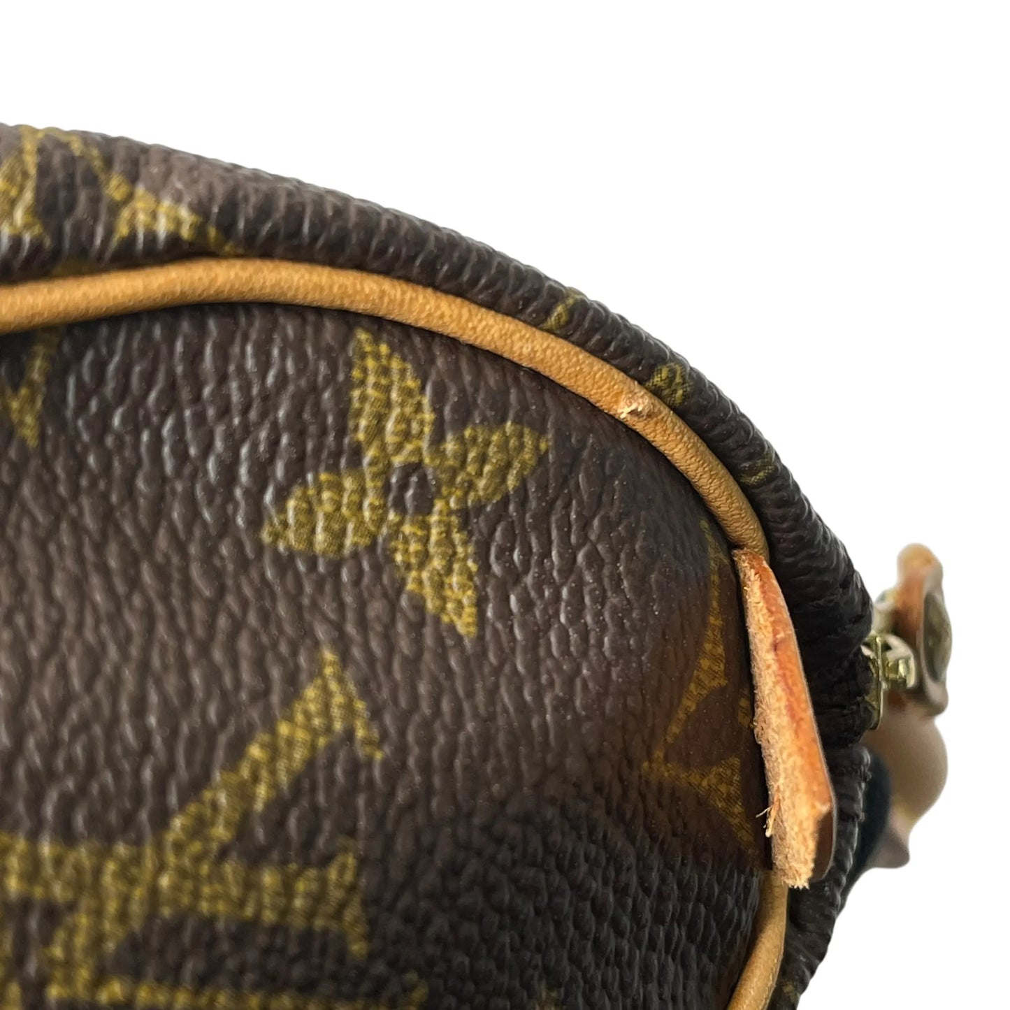 LOUIS VUITTON モノグラム ミニ スピーディ ハンドバッグ - ブラウン