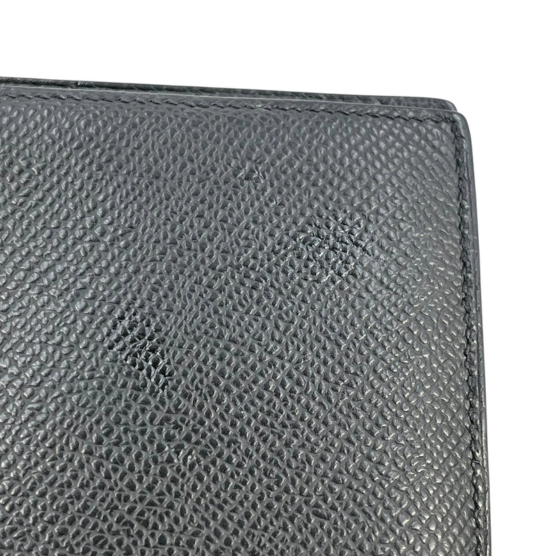 HERMES Bearn Souffle Epsom Leather Long Wallet (2014) - Black (R Stamp) 