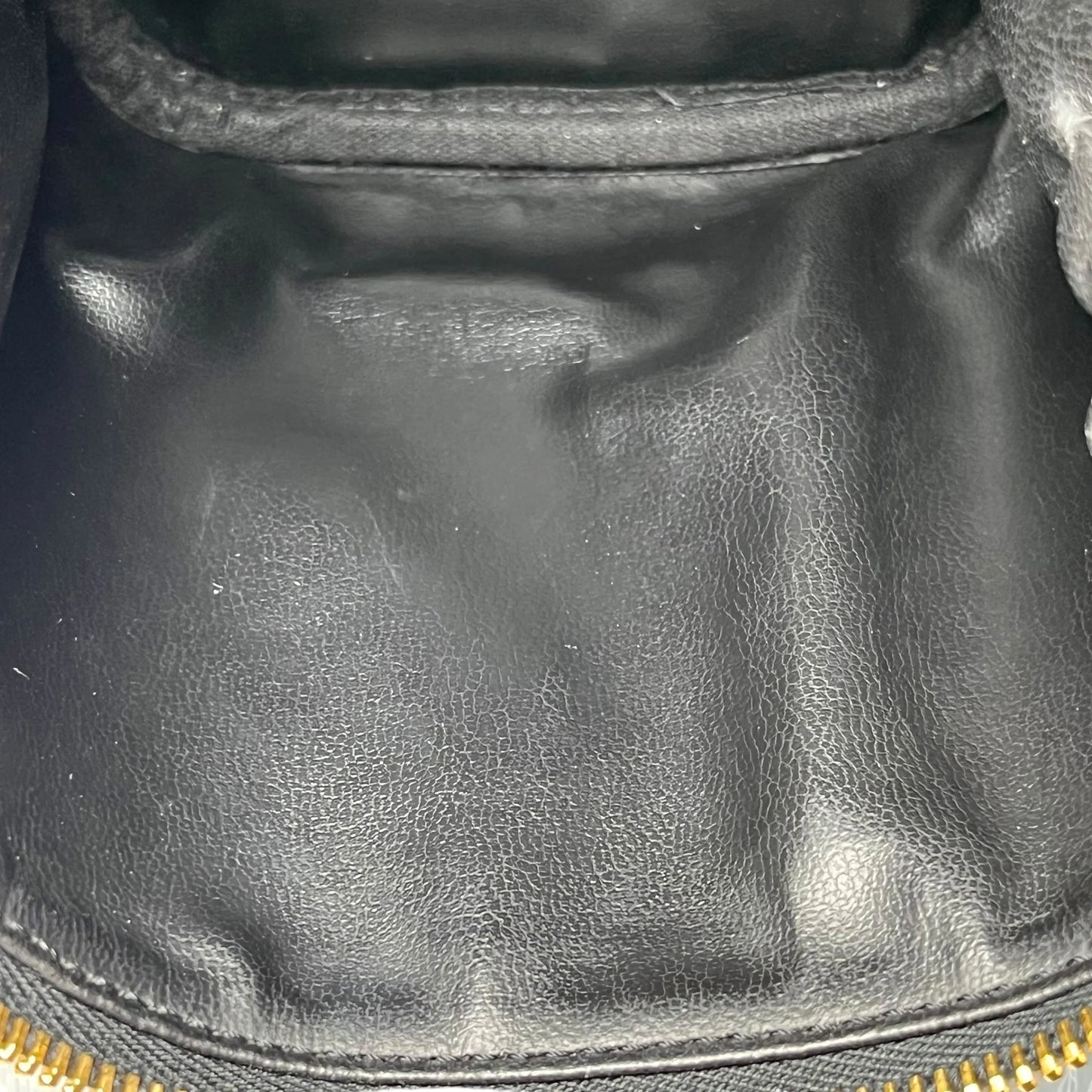 CHANEL キャビアスキン バニティバッグ ハンドバッグ - ブラック