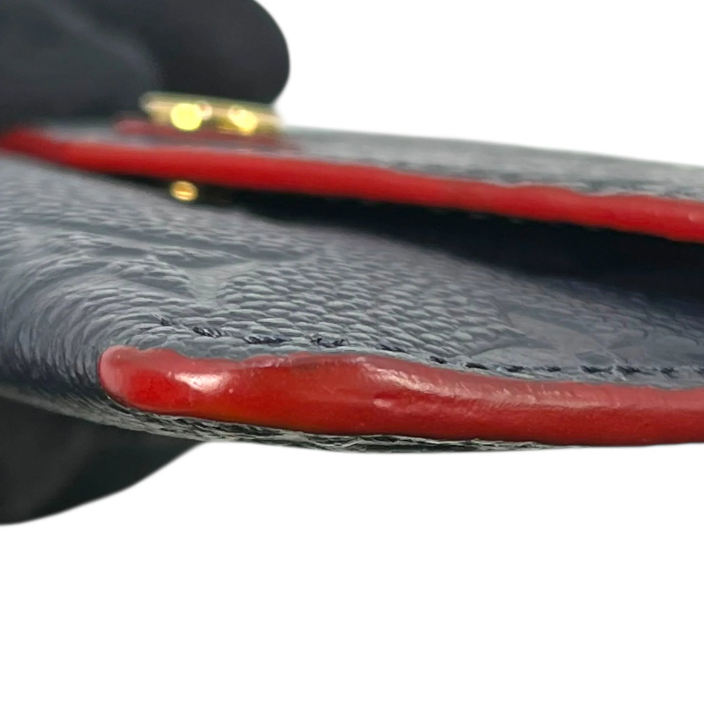 LOUIS VUITTON Pochette Clé Monogram Empreinte Key Case - Navy 