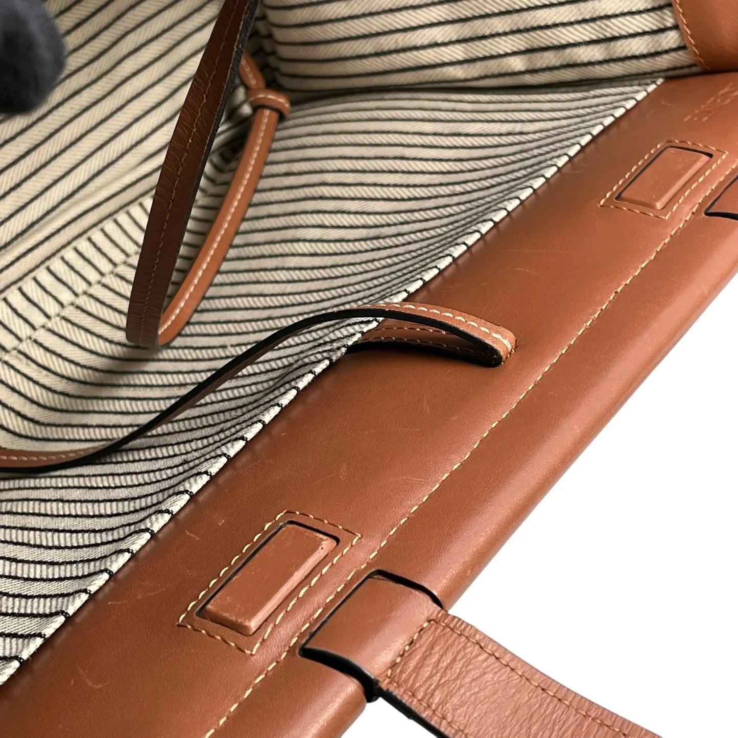 LOEWE クッショントート スモール キャンバス トートバッグ - ホワイト