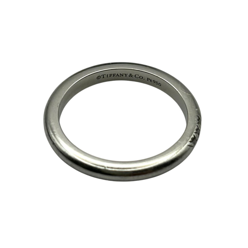 Tiffany &amp; Co Classic Band Ring with 3 Diamonds - Pt950
