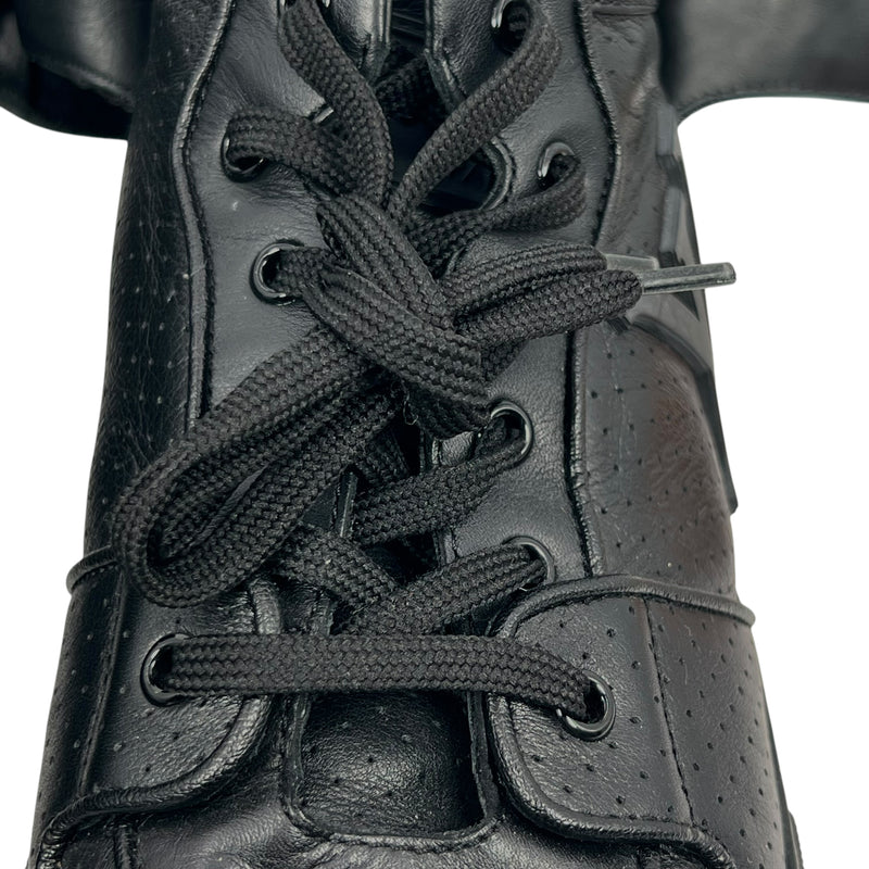 Louis Vuitton Black Leather Sneakers for Men - Black 