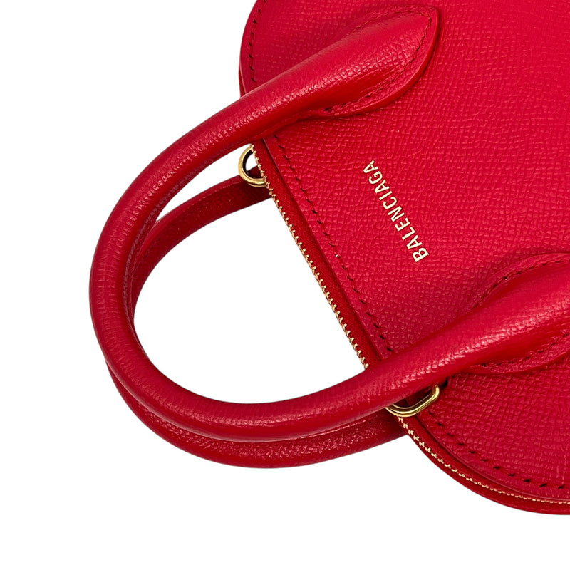 BALENCIAGA ヴィル トップ  ハンドル XXS ハンドバッグ - レッド