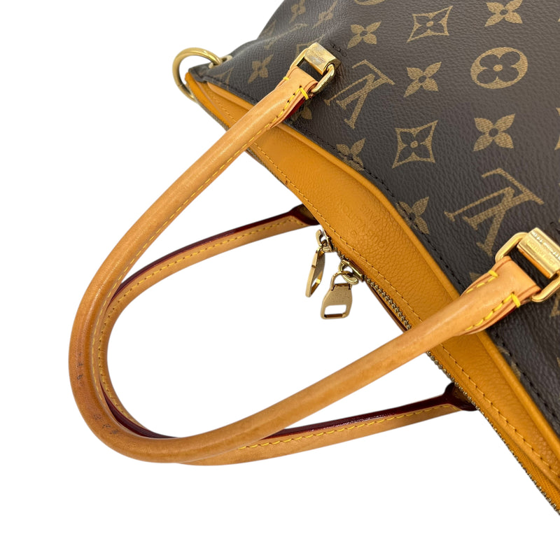 Louis Vuitton モノグラム キャンバス パラス サフラン ハンドバッグ トートバッグ - ブラウン