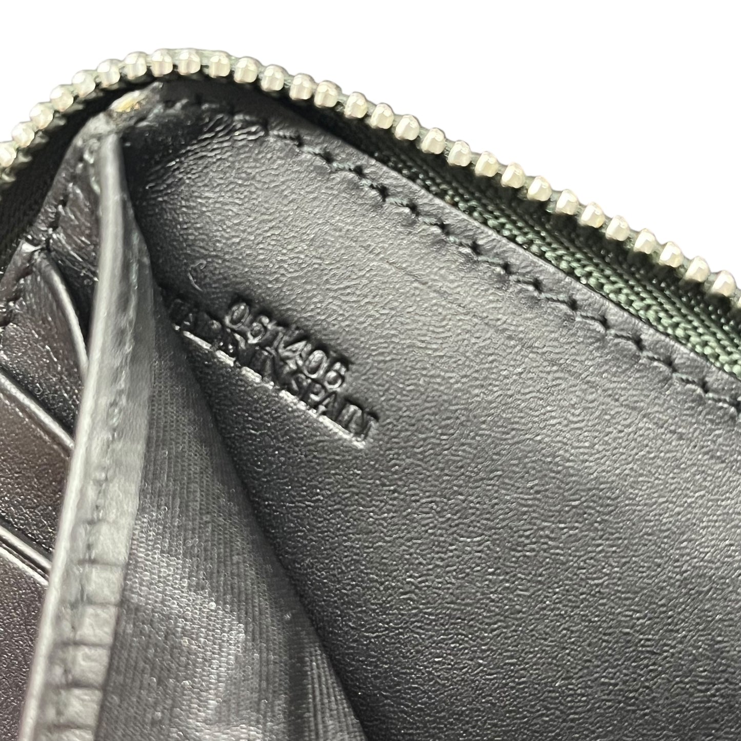 LOEWE Anagram Zippy Bi-fold Compact Wallet - Green 