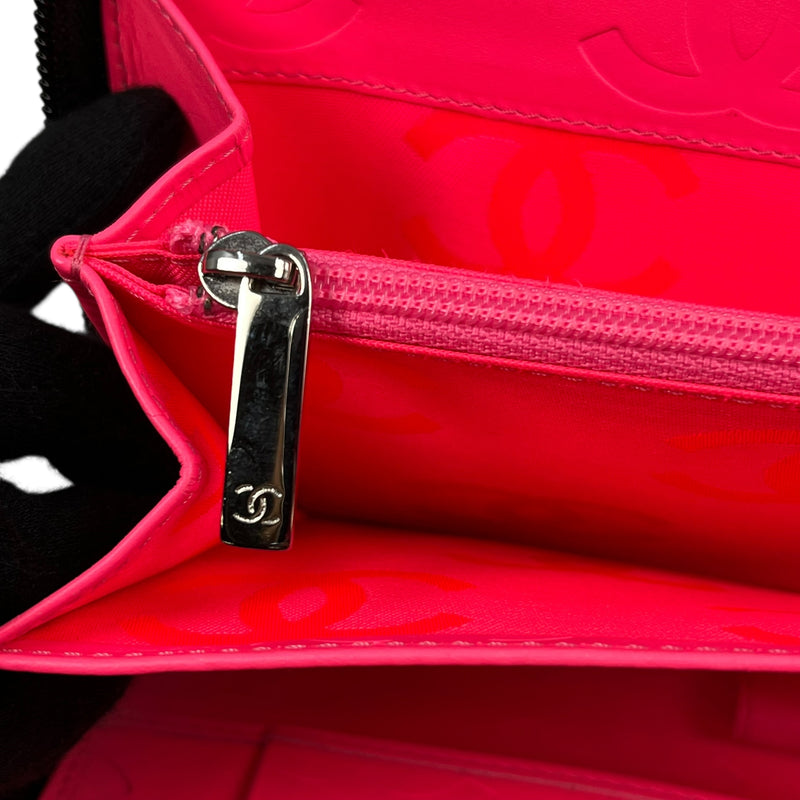 CHANEL Cambon Calfskin Long Wallet - Black 